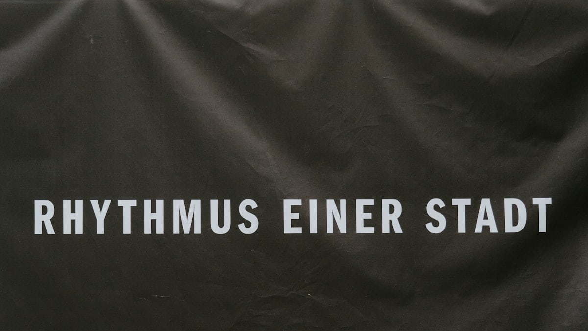 black rhythmus einer stadt